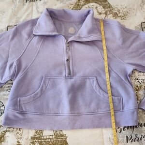 lululemon athletica Light Purple Quarter-Zip Hoodie